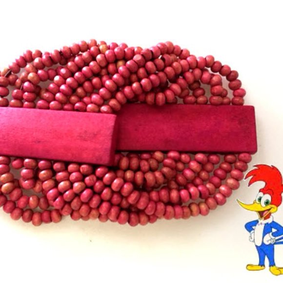 💓 GET 4 FOR THE PRICE OF ONE 🥰UNIQUE WOODEN MULTI LAYER STRETCHABLE BRACELETS - Picture 3 of 5
